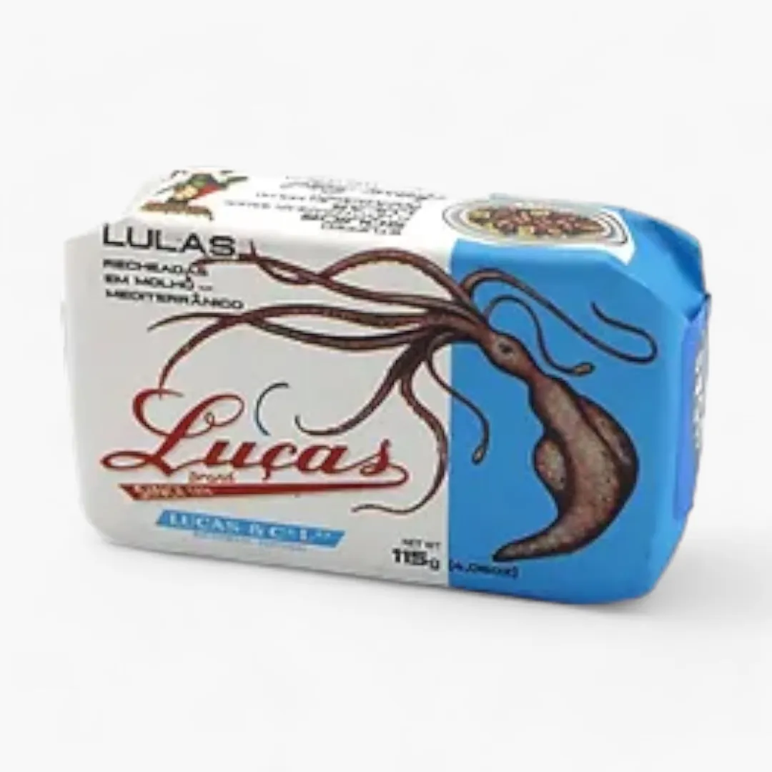 Luças Stuffed Squids in Mediterranean Sauce
