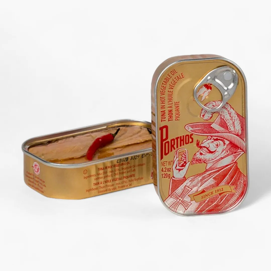 Porthos Tuna in Hot Vegetable Oil-120gr