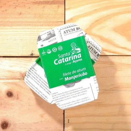 Santa Catarina Gourmet Tuna Fillets in Olive Oil and Basil-120gr