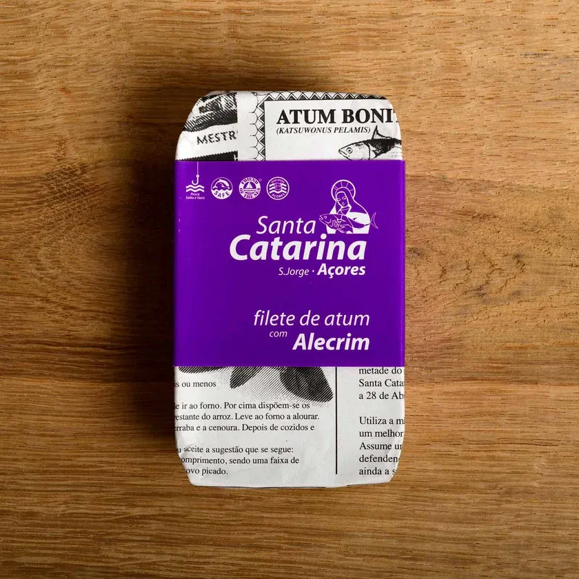 Santa Catarina Gourmet Tuna Fillets in Olive Oil and Rosemary-120gr
