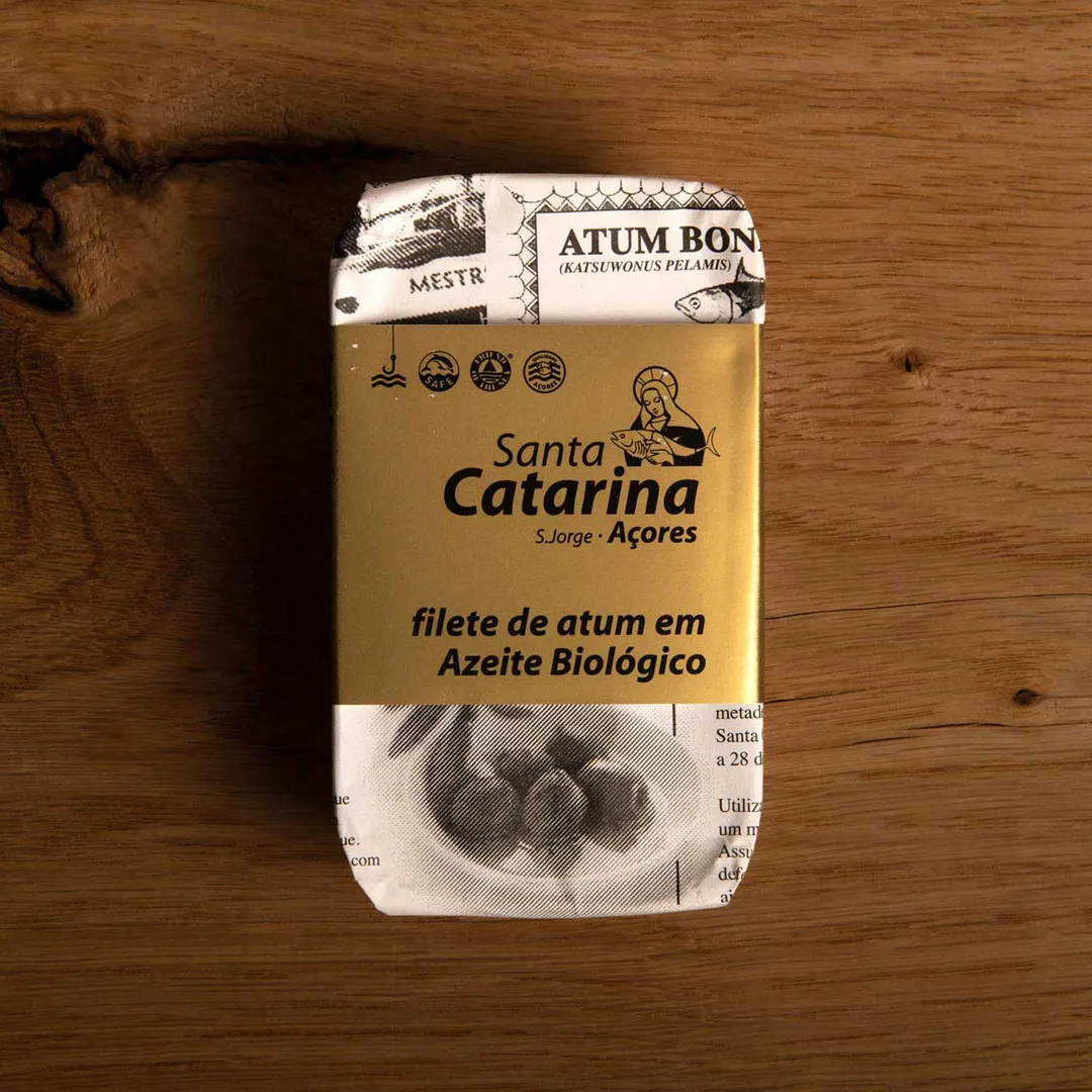 Santa Catarina Gourmet Tuna Fillets in Organic Olive Oil-120gr