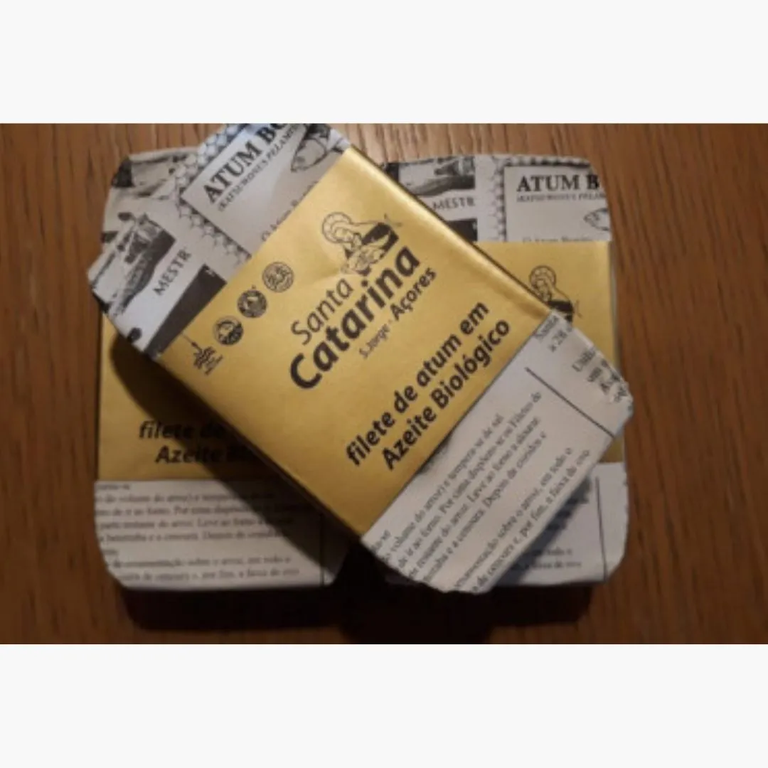 Santa Catarina Gourmet Tuna Fillets in Organic Olive Oil-120gr