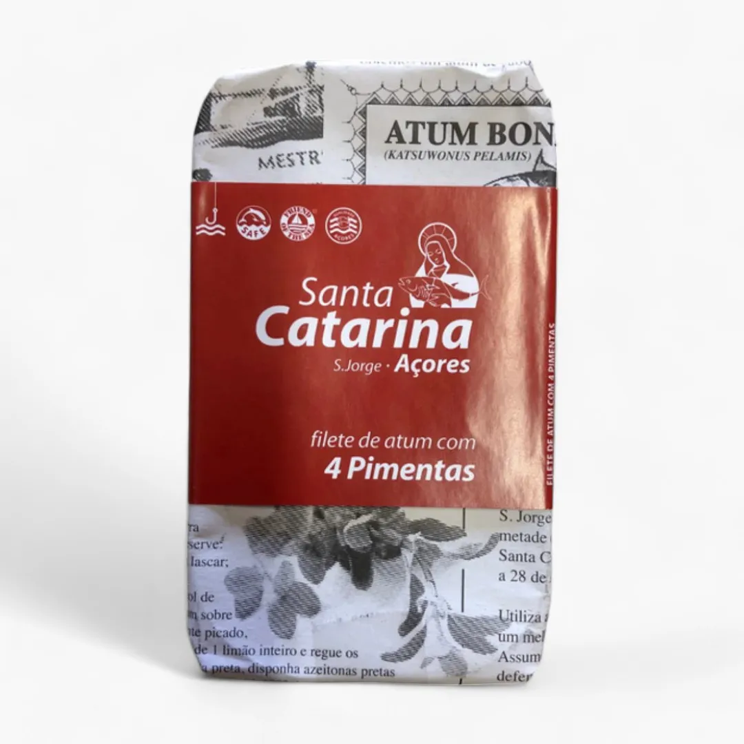 Santa Catarina Gourmet Tuna Fillets with 4 Peppers and Olive Oil-120gr
