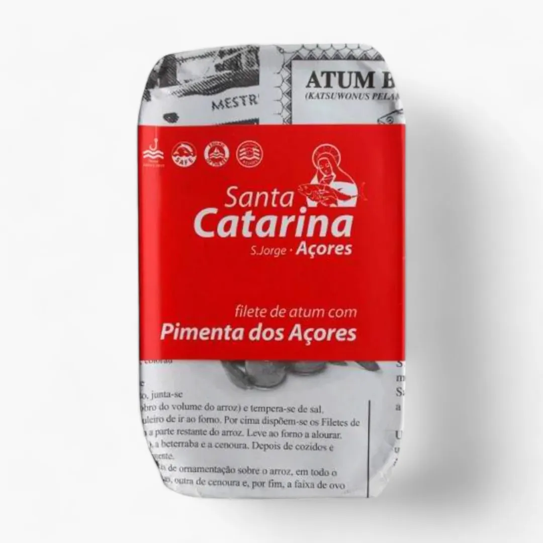 Santa Catarina Gourmet Tuna Fillets with Azorean Pepper and Olive Oil-120gr