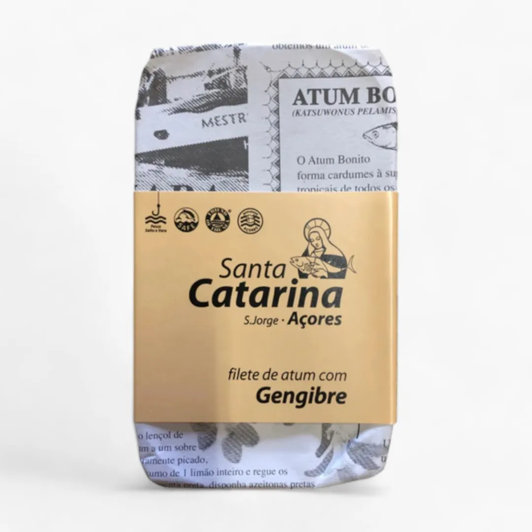 Santa Catarina Gourmet Tuna Fillets with Ginger and Olive Oil-120gr