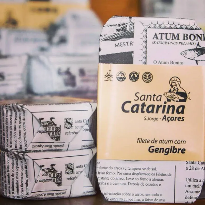 Santa Catarina Gourmet Tuna Fillets with Ginger and Olive Oil-120gr