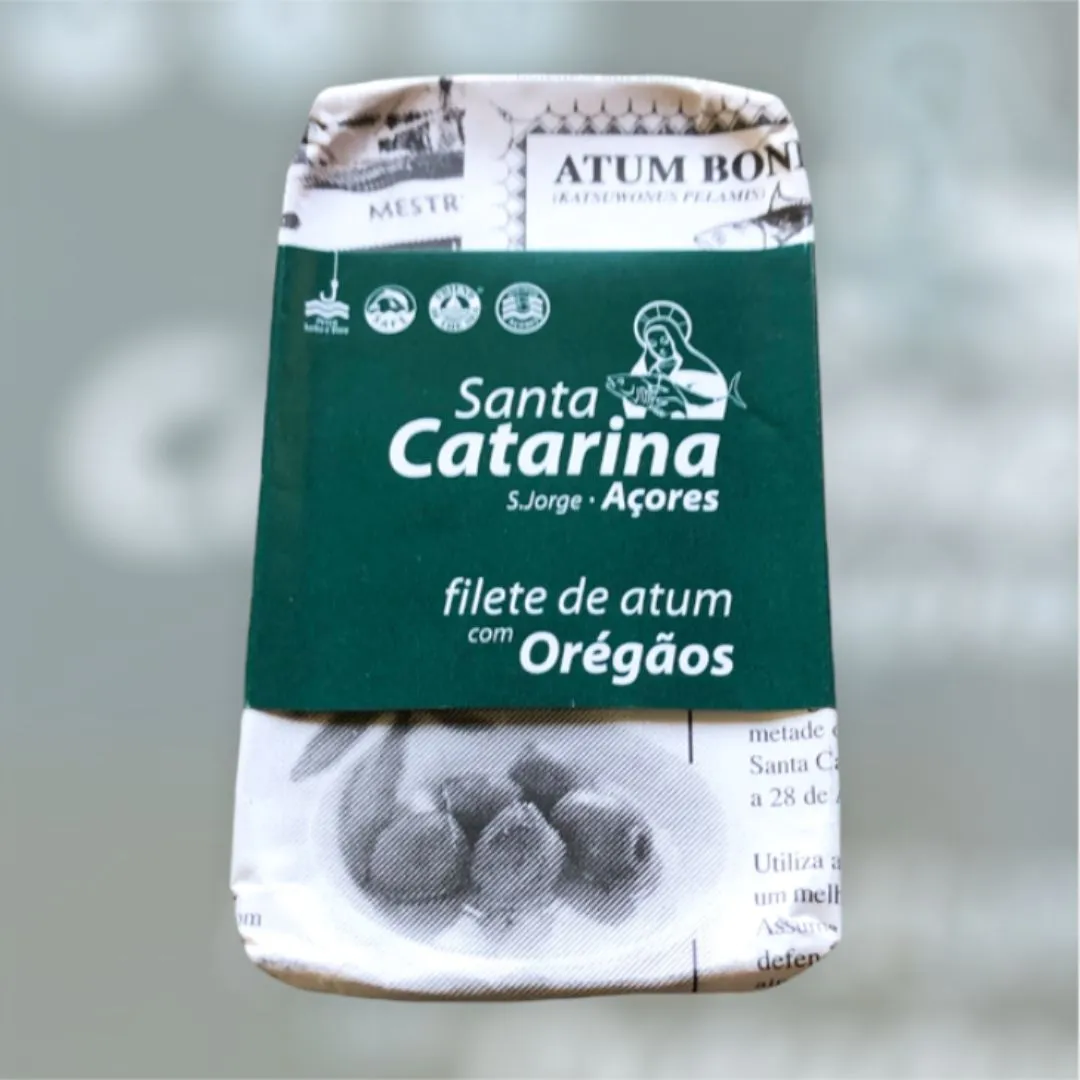 Santa Catarina Gourmet Tuna Fillets with Oregano in Olive Oil-120gr