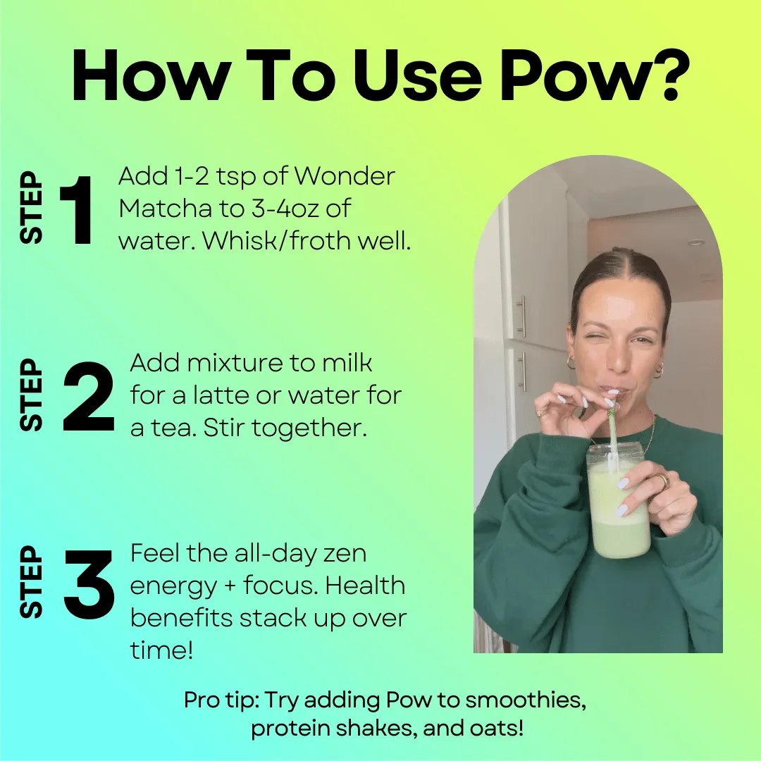 Wonder Matcha — Functional Matcha w Mushrooms & Adaptogens (Unsweetened)