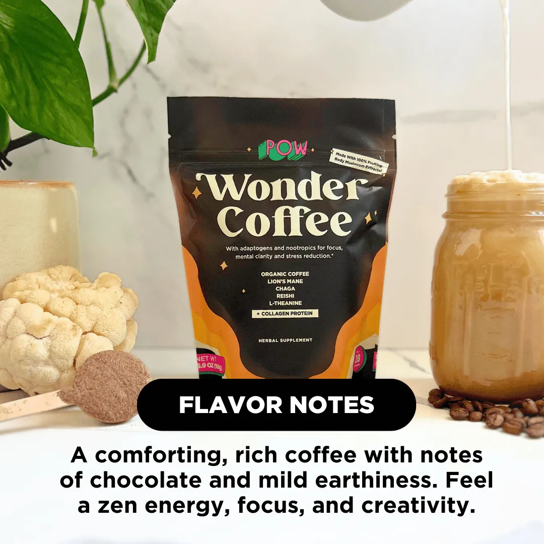 Wonder Coffee – Functional Mushroom Coffee with Adaptogens (Tremella - Vegan)