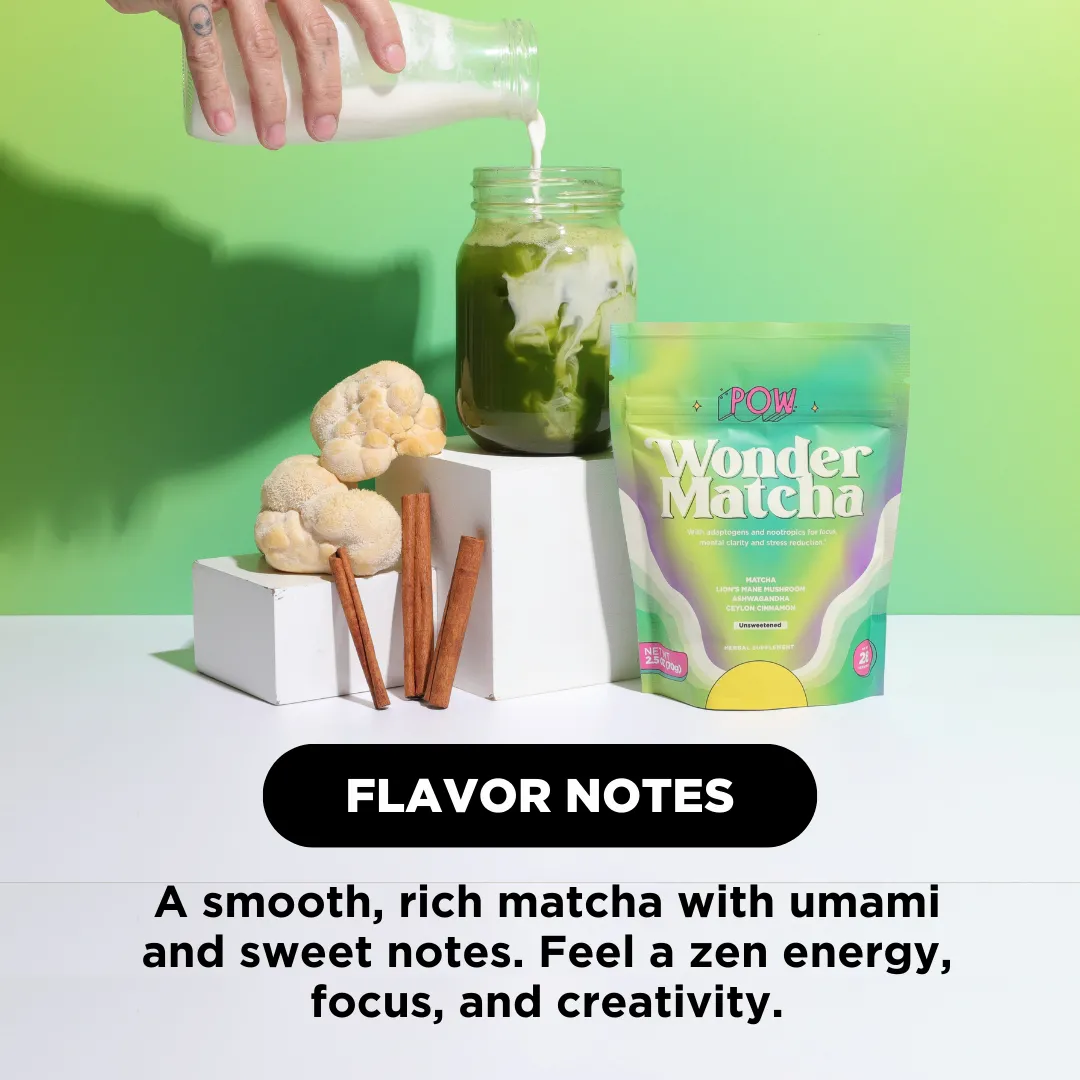 Wonder Matcha — Functional Matcha w Mushrooms & Adaptogens (Unsweetened)