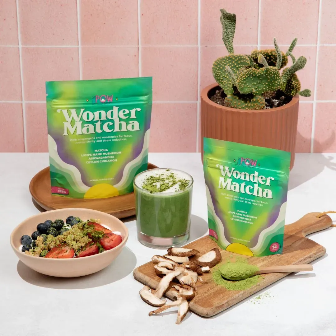 Wonder Matcha — Functional Matcha w Mushrooms & Adaptogens (Unsweetened)