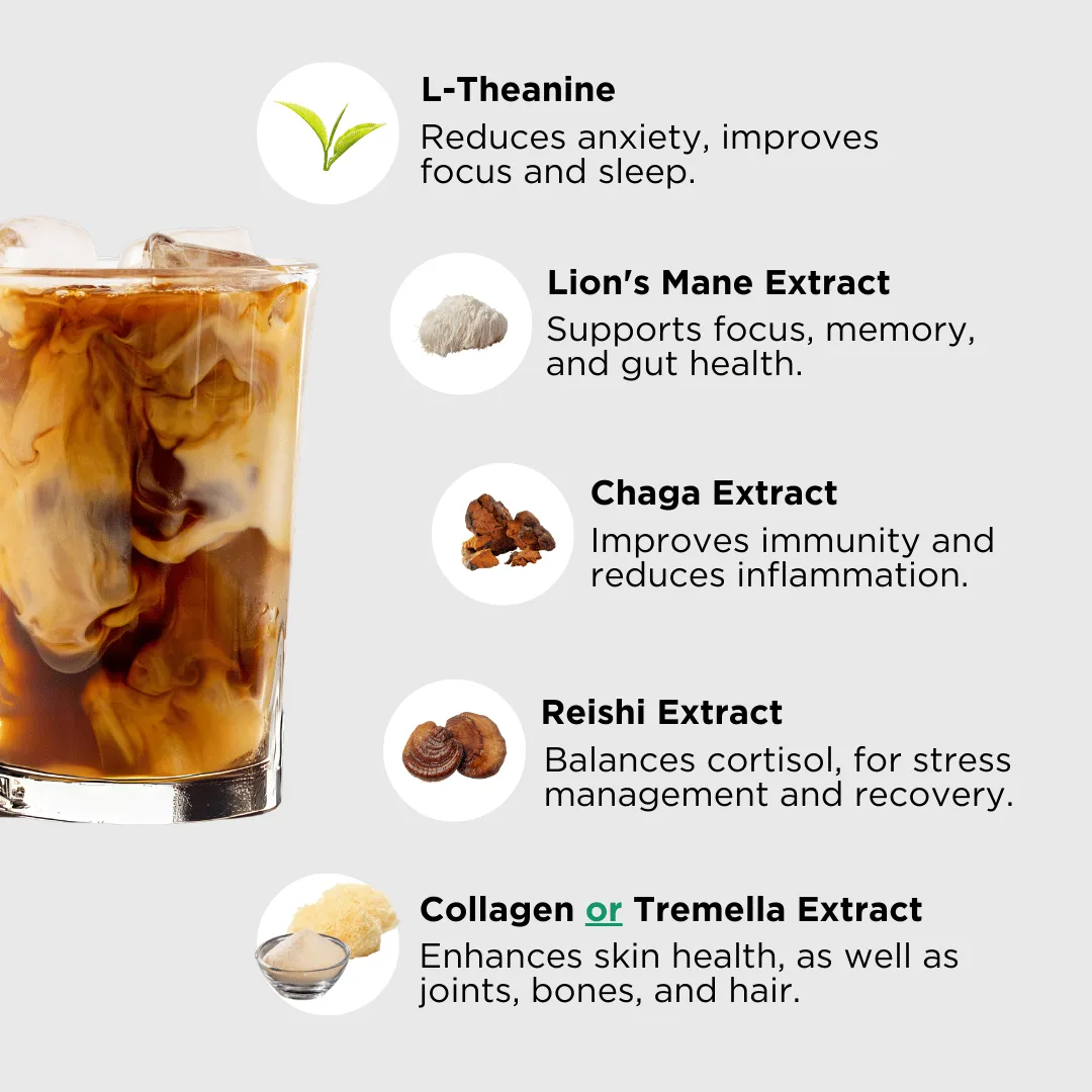 Wonder Coffee – Functional Mushroom Coffee with Adaptogens (Tremella - Vegan)