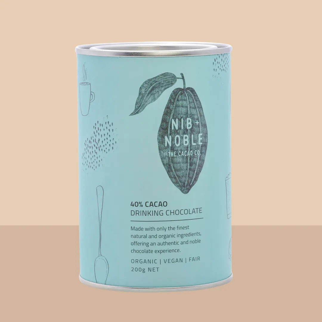 Organic Drinking Chocolate 40% Cacao 200g, Mild Blend