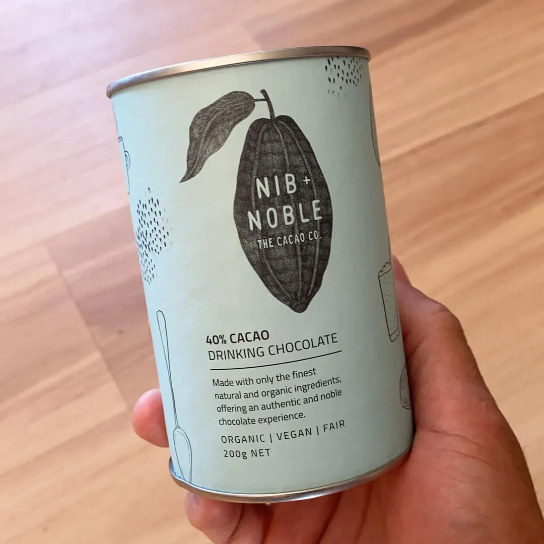 Organic Drinking Chocolate 40% Cacao 200g, Mild Blend