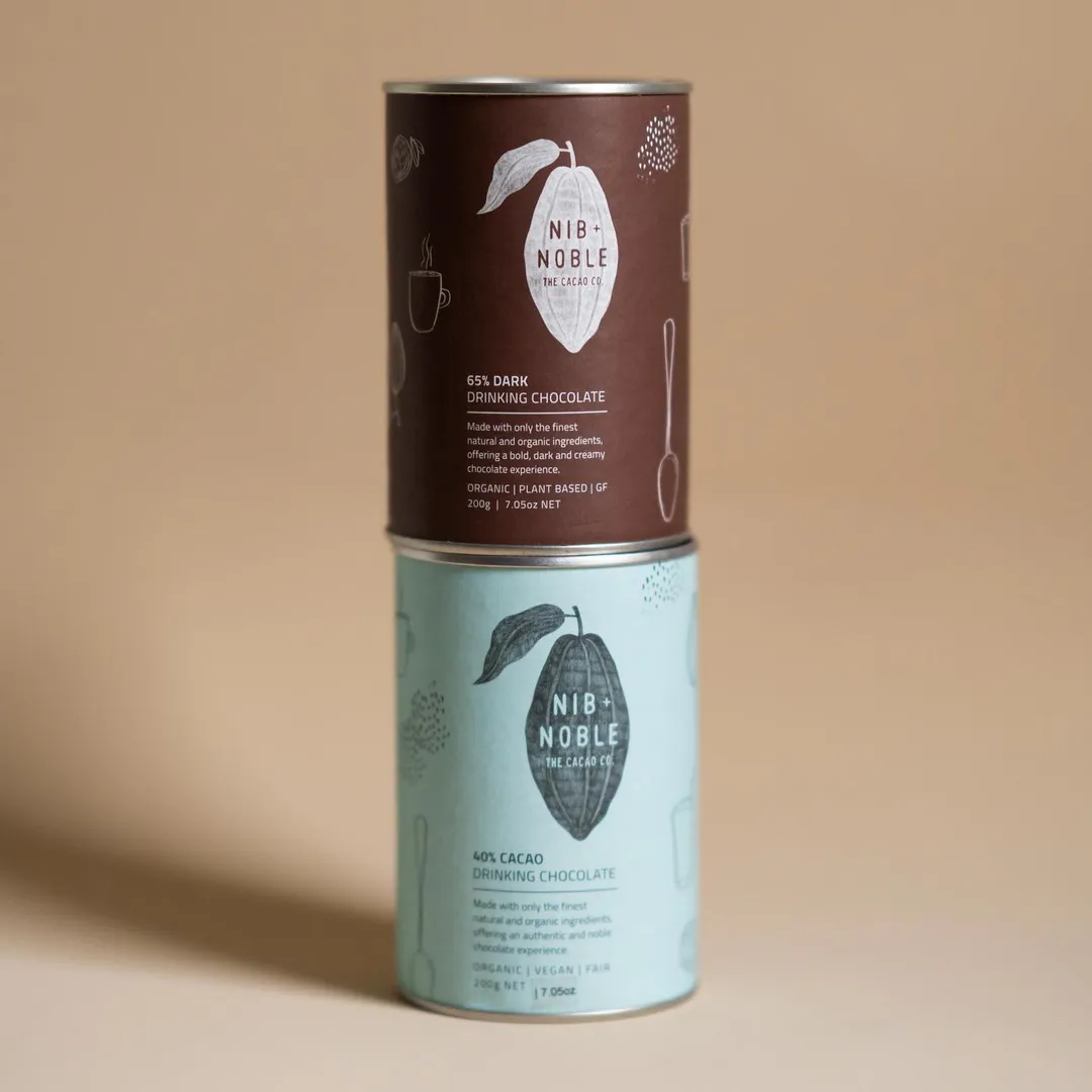 Organic Dark Drinking Chocolate 65% Cacao 200g