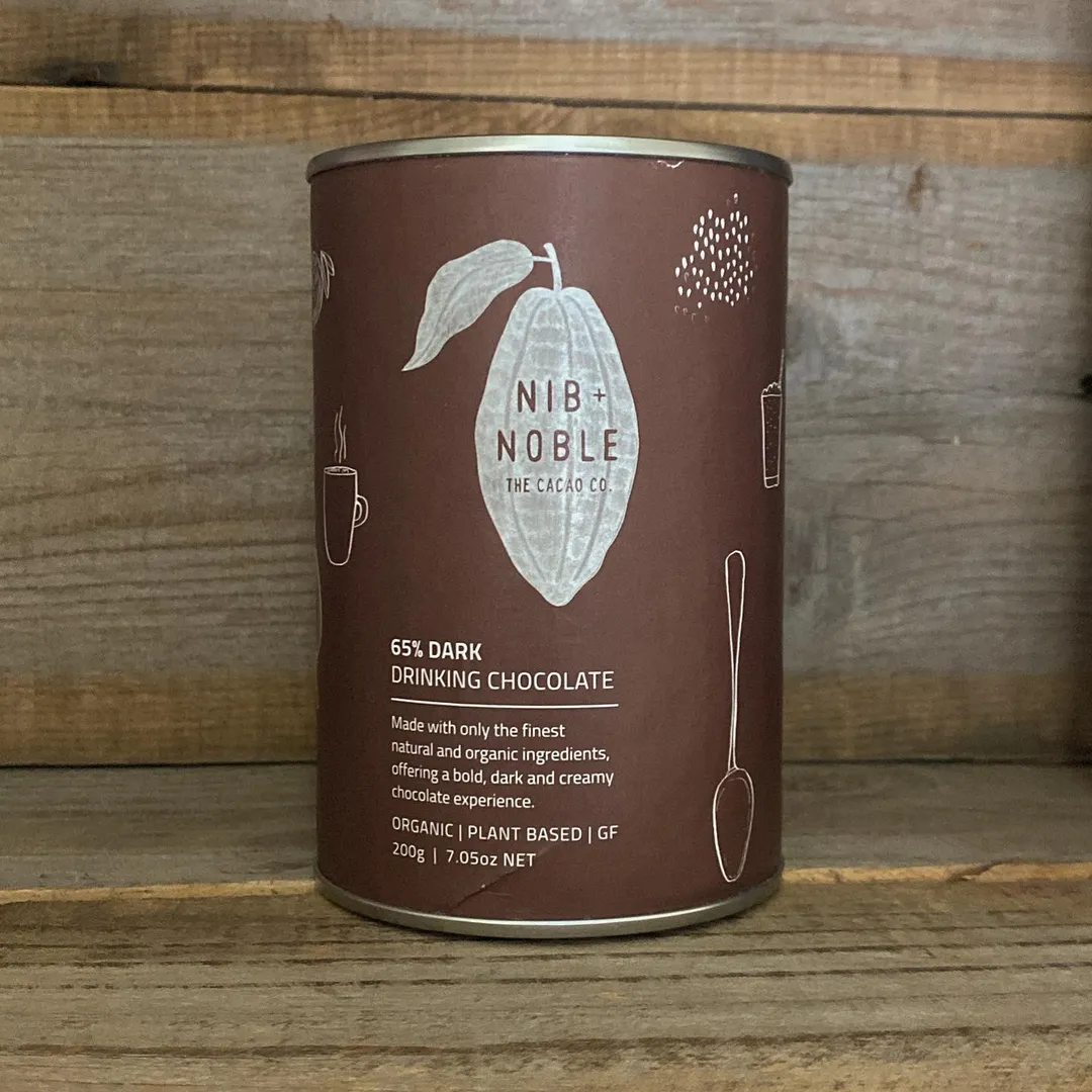 Organic Dark Drinking Chocolate 65% Cacao 200g