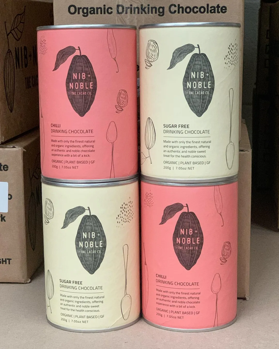 Sugar Free Drinking Chocolate 200g, Organic