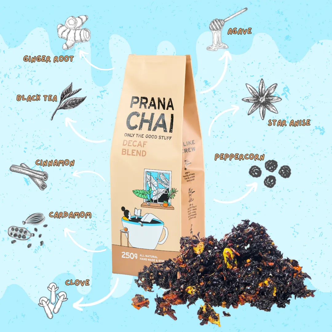 Decaf Masala Chai 250g, Caffeine Free Sticky Chai