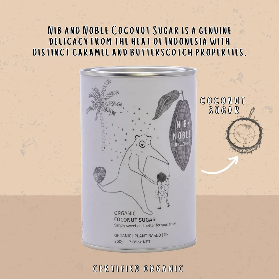 Organic Coconut Sugar 200g | Nib + Noble