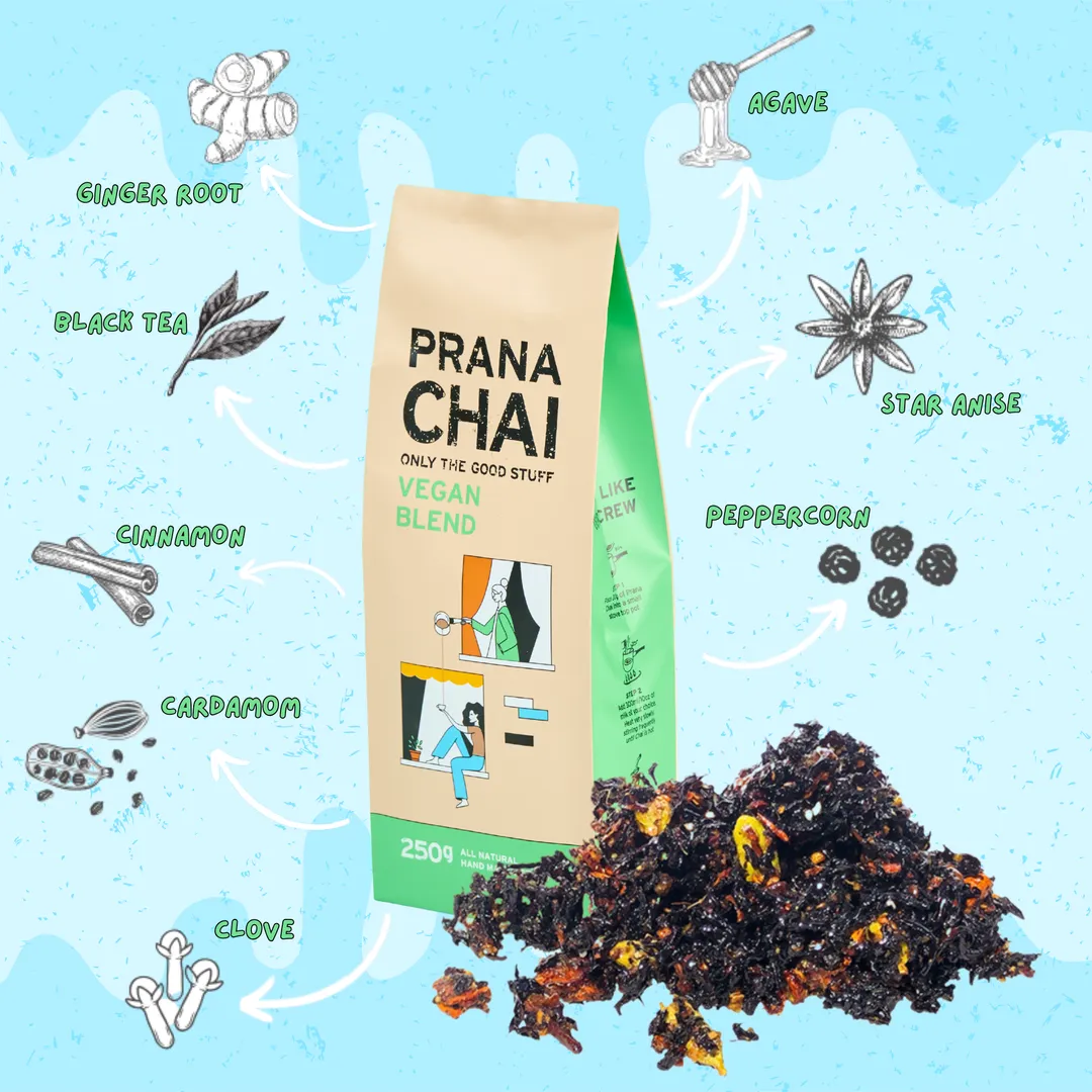 Vegan Masala Chai 250g, Agave Sticky Chai Blend