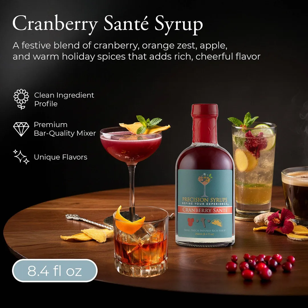 Cranberry Santé Syrup-WS Case of 6