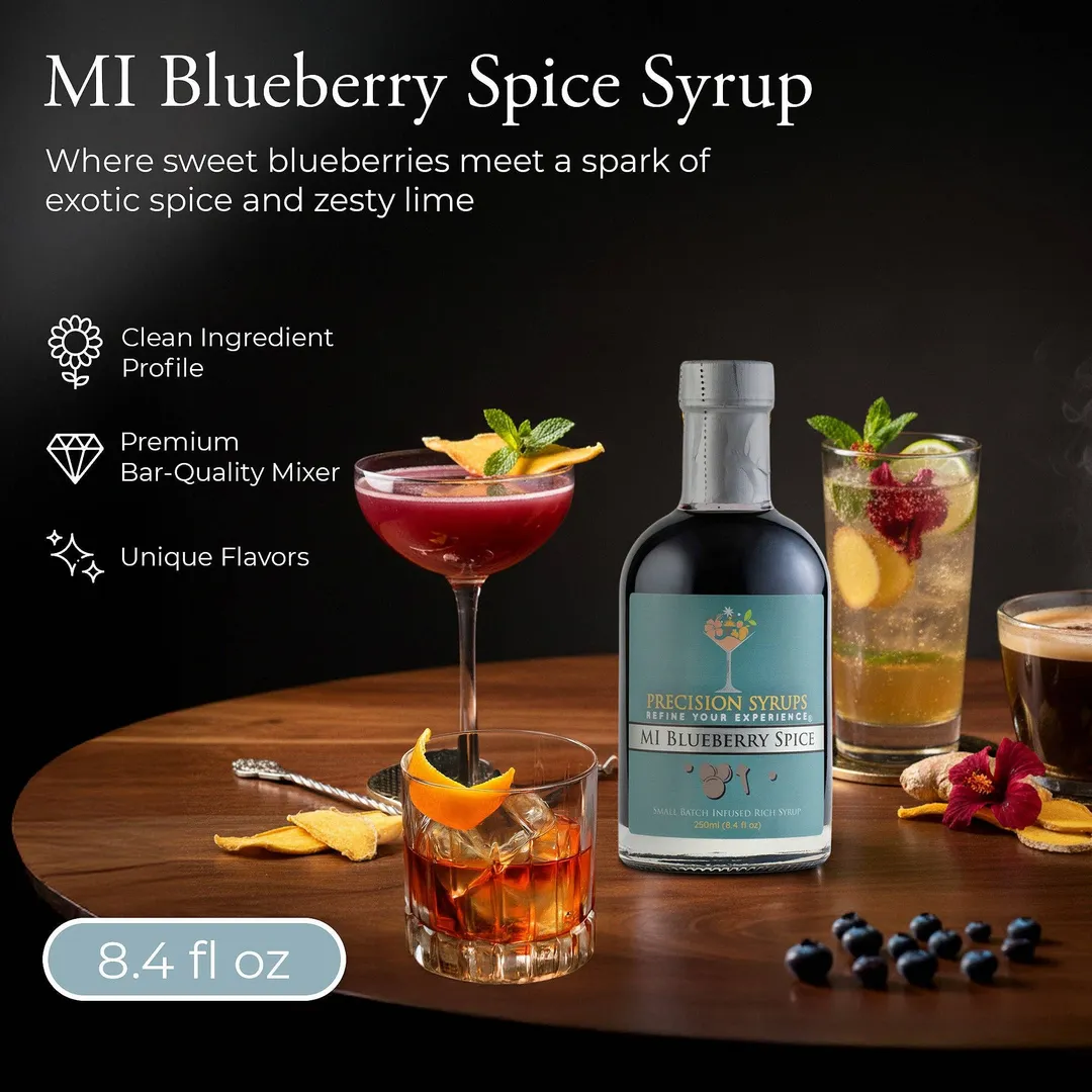 MI Blueberry Spice Syrup-WS Case of 6