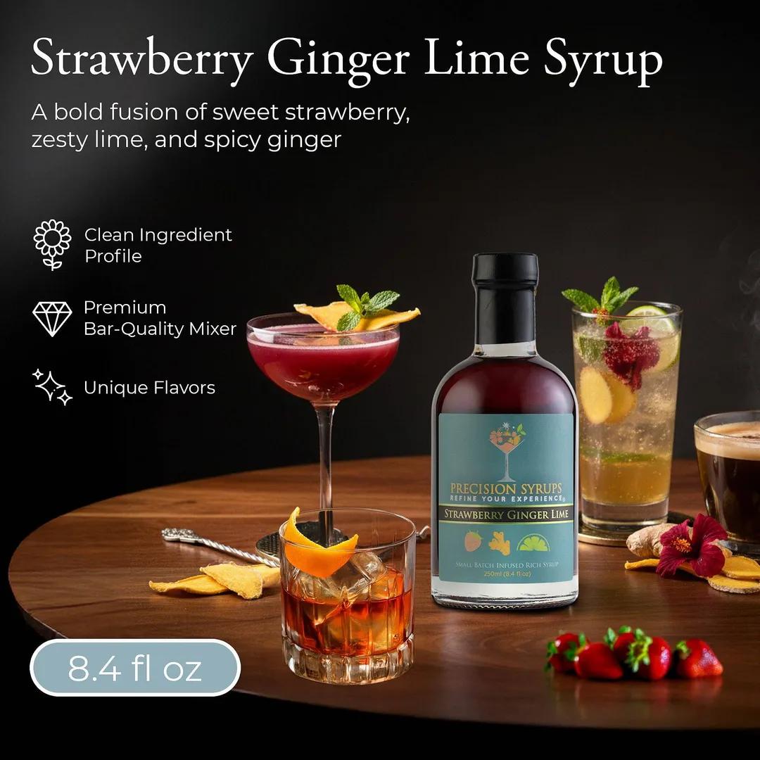 Strawberry Ginger Lime Syrup-WS Case of 6