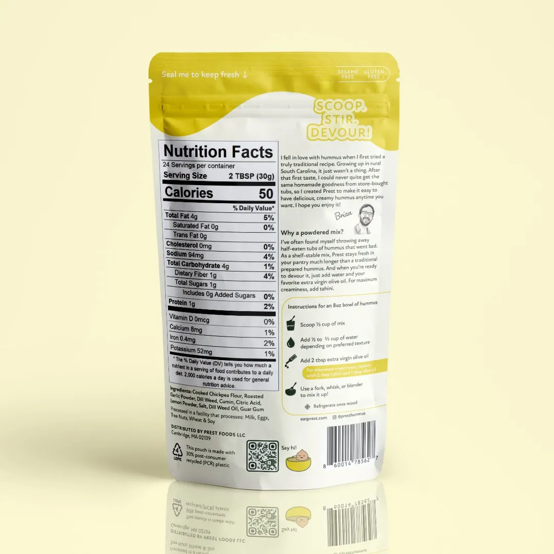 Lemon Dill Shelf-Stable Hummus Mix