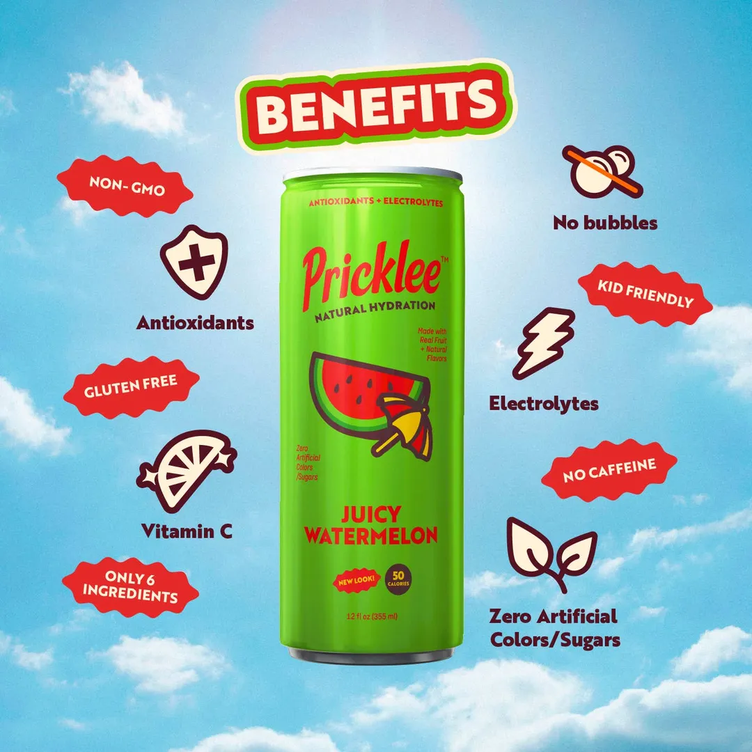 Pricklee Natural Hydration - Juicy Watermelon