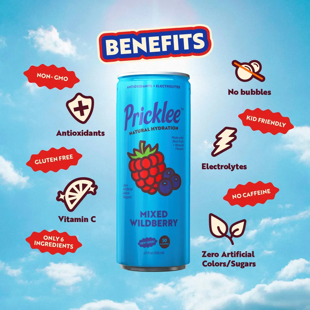 Pricklee Natural Hydration - Mixed Wildberry