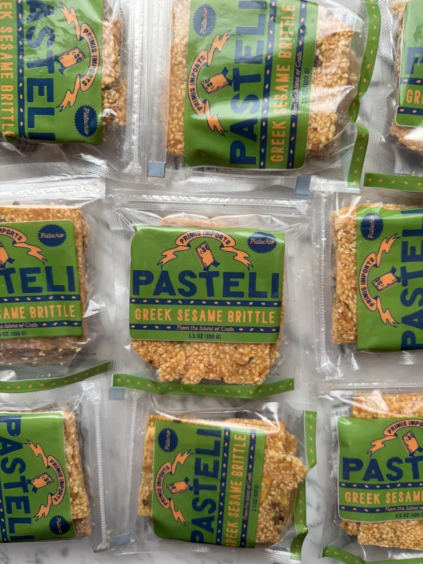 Pasteli with Greek Pistachio