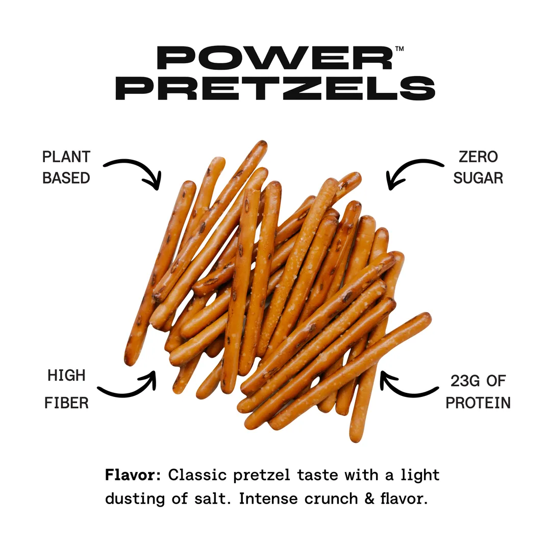 Original Salted Protein Pretzels, 23g Protein Per Bag (6 Ct. Salt) 