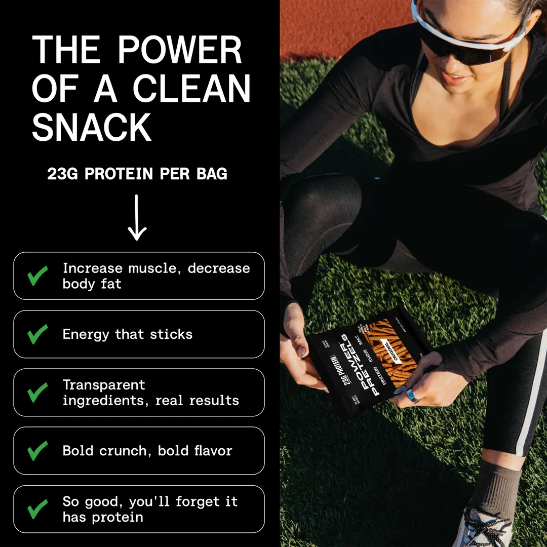 Variety Pack Protein Pretzels, 23g Protein Per Bag (3 Ct. Salt, 3 Ct, Honey Mustard, 3 Ct. Cinnamon)