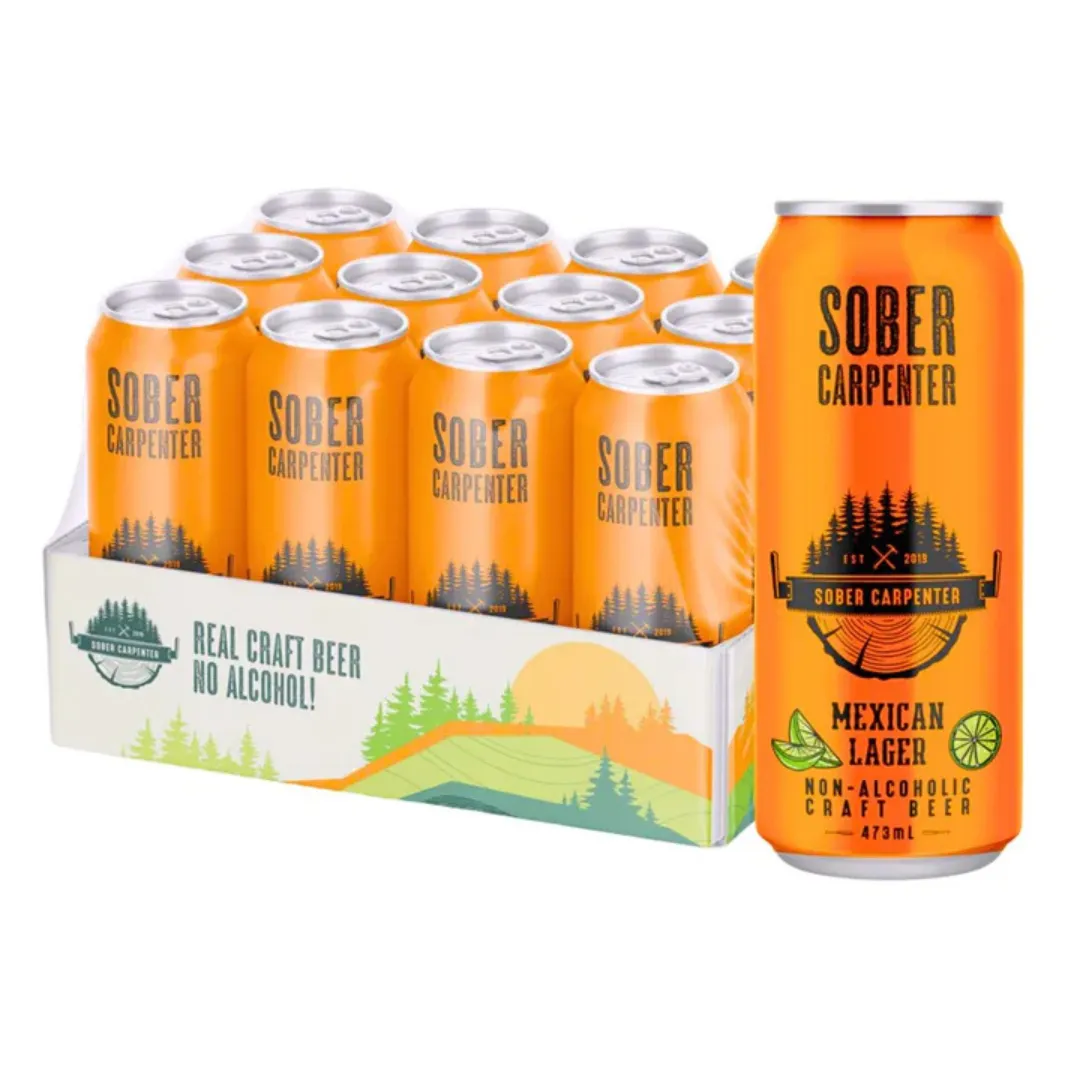 Sober Carpenter Non-Alcoholic Mexican Style Lager - 16oz (24pk)