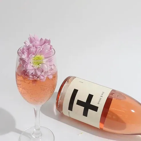 PLUS & MINUS - Non-Alcoholic Rosé - From Australia - 750ml (case of 12)