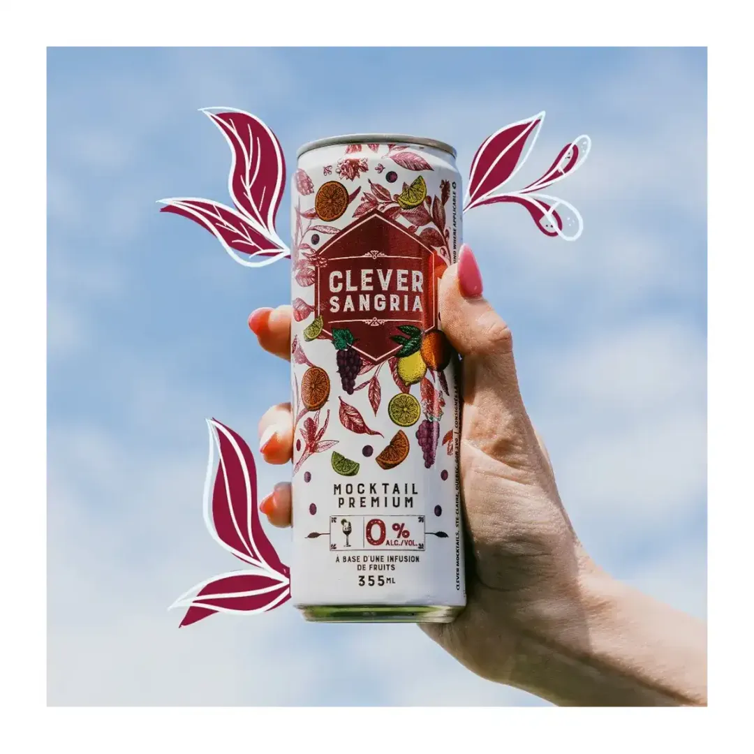 Clever Sangria - Non-Alcoholic Mocktail - 12oz Cans (24pk)