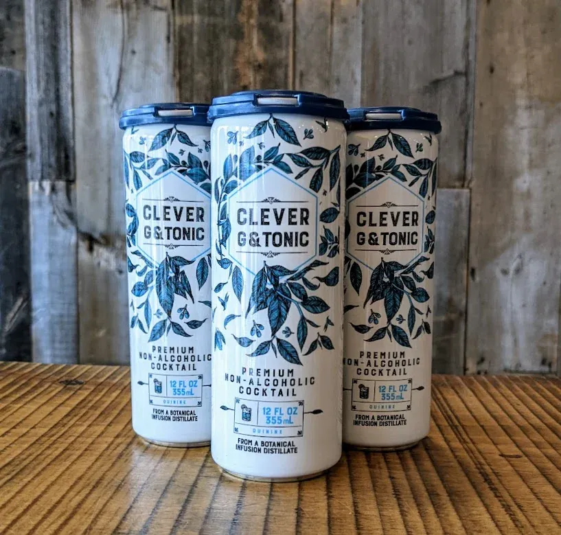 Clever G and Tonic - Non-Alcoholic Craft Mocktail - 12oz Cans (24pk)