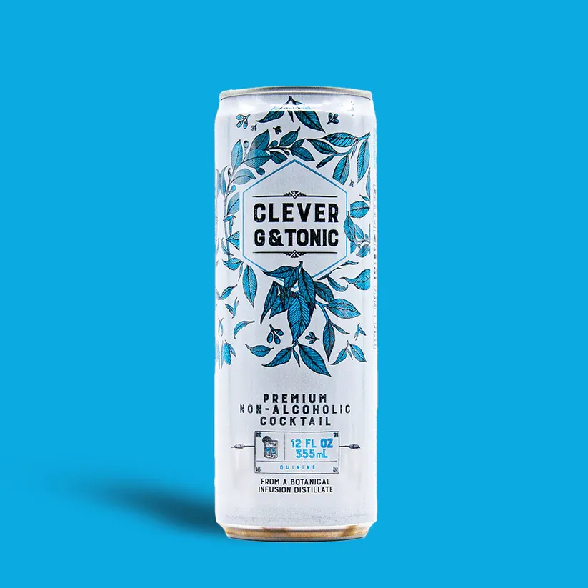 Clever G and Tonic - Non-Alcoholic Craft Mocktail - 12oz Cans (24pk)