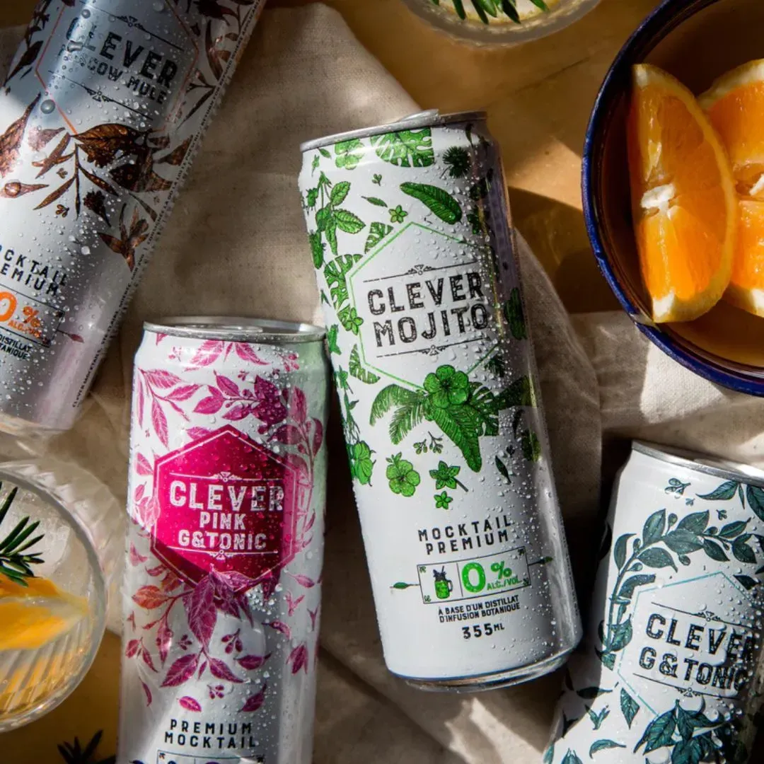 Clever G and Tonic - Non-Alcoholic Craft Mocktail - 12oz Cans (24pk)