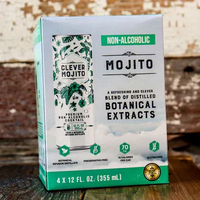 Clever Mojito  - Non-Alcoholic Craft Mocktail - 12oz Cans (24pk)