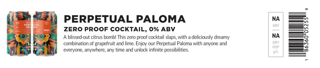 Collective Arts Surreal - Non-Alcoholic Perpetual Paloma Cocktail - 12oz (24pk)