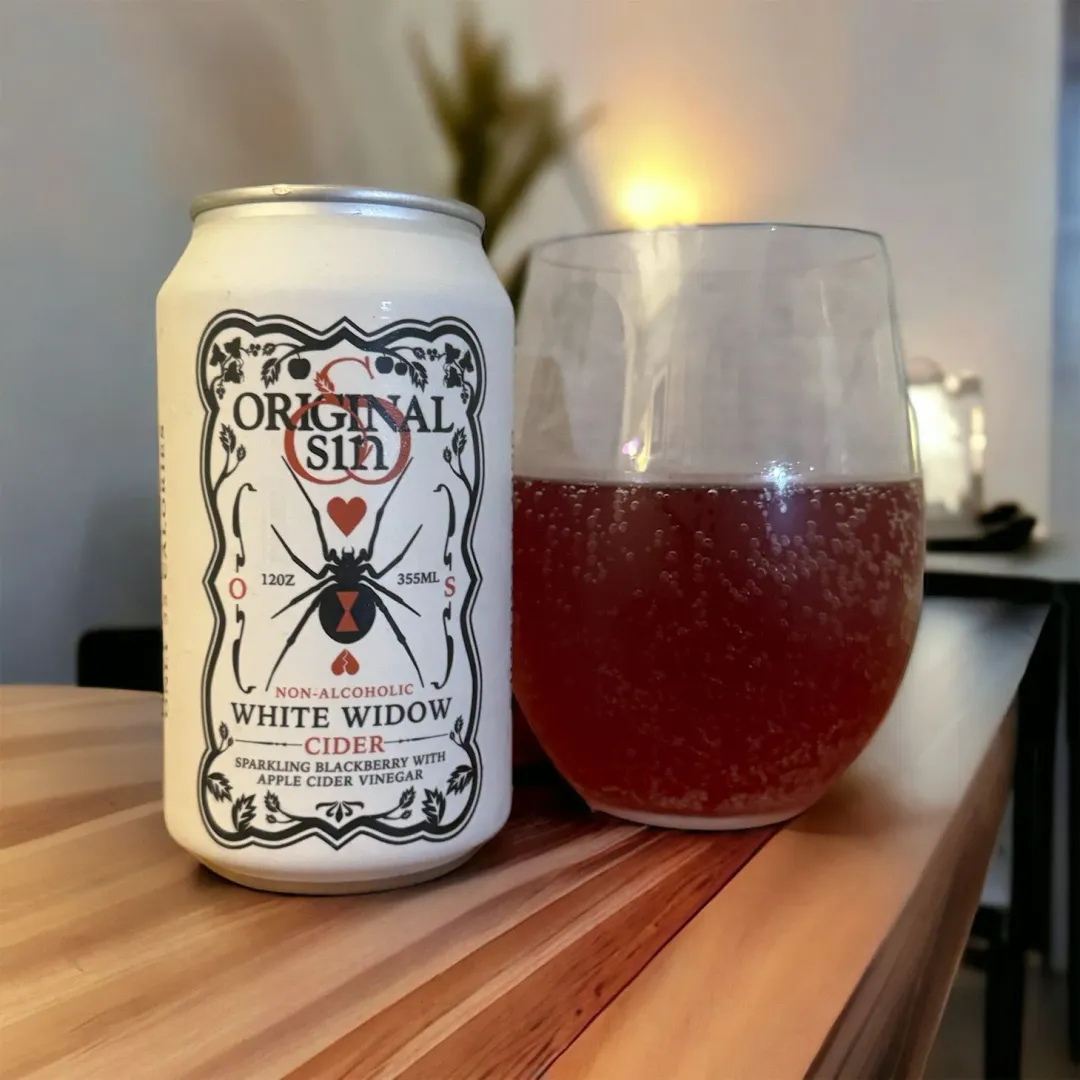 Original Sin White Widow Non-Alcoholic cider 12oz can (24ct case)