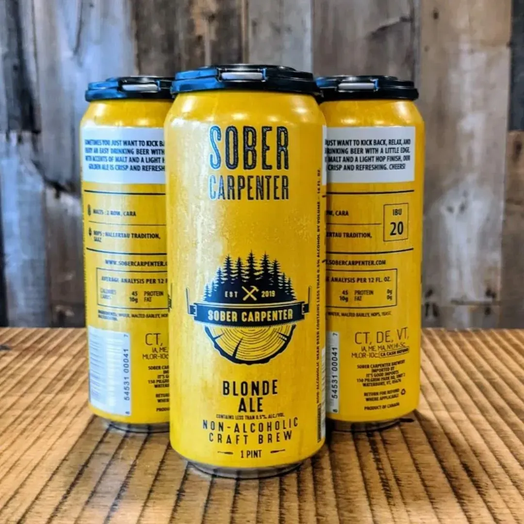 Sober Carpenter NA Blonde Ale Beer - 16oz