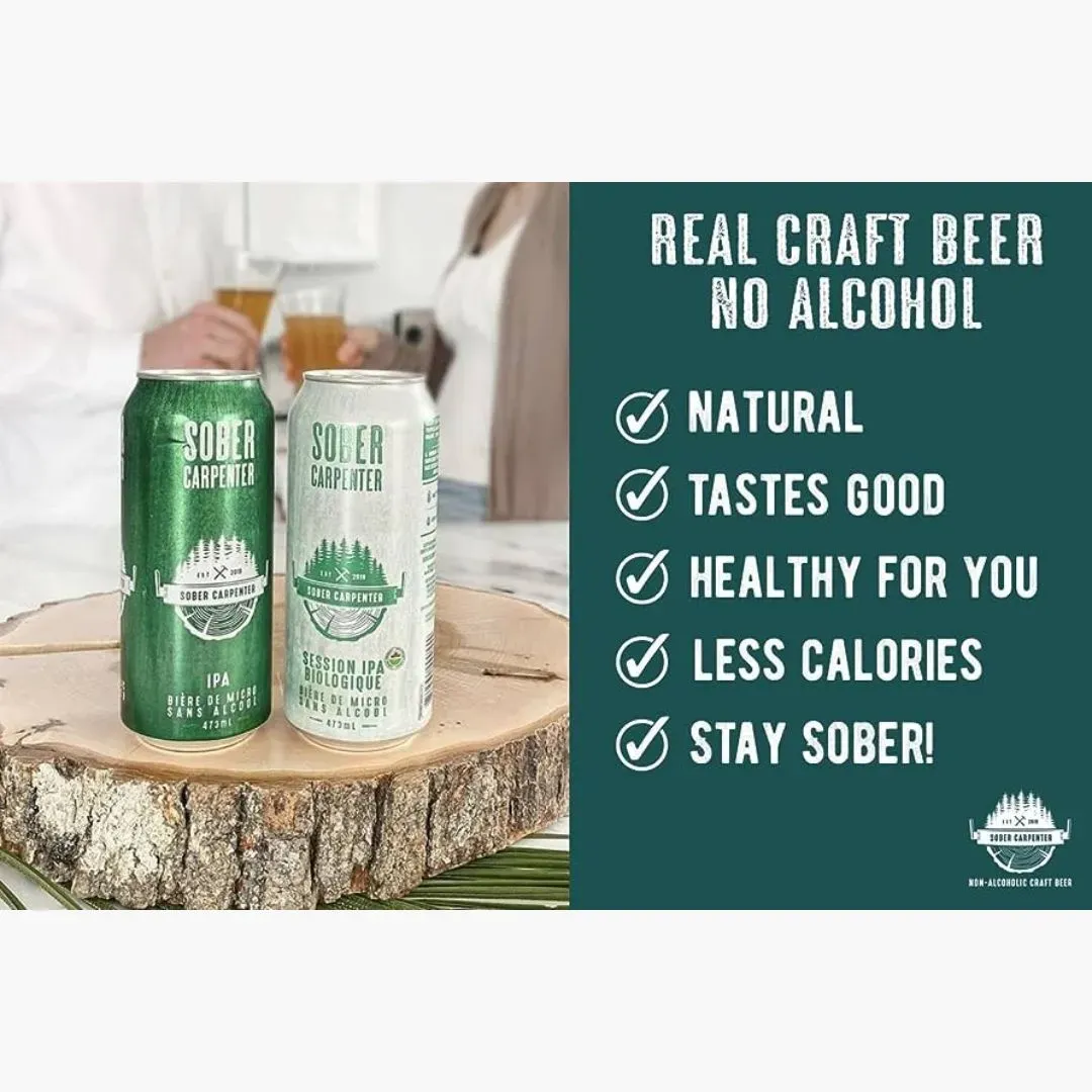Sober Carpenter NA IPA Beer - 16oz