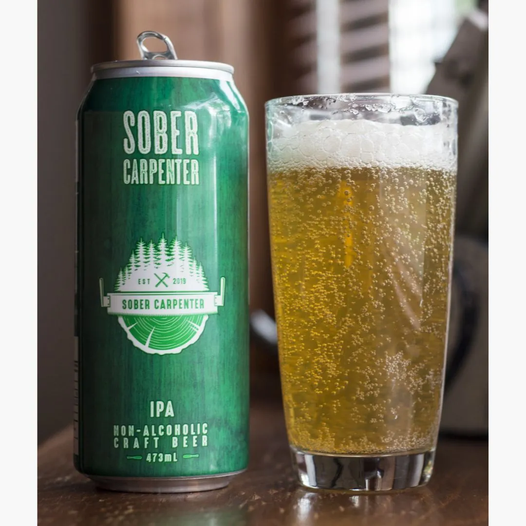 Sober Carpenter NA IPA Beer - 16oz