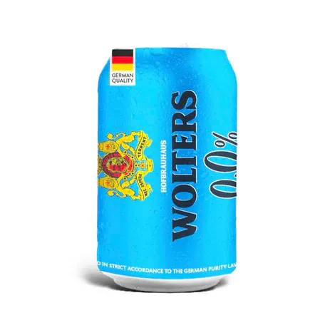 WOLTERS 0.0 - Alcohol-Free Pils from Germany – 24 x 11.2oz
