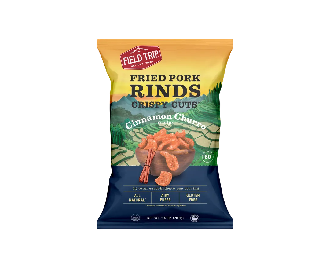 Crispy Cuts Cinnamon Churro Pork Rind (2.5oz)