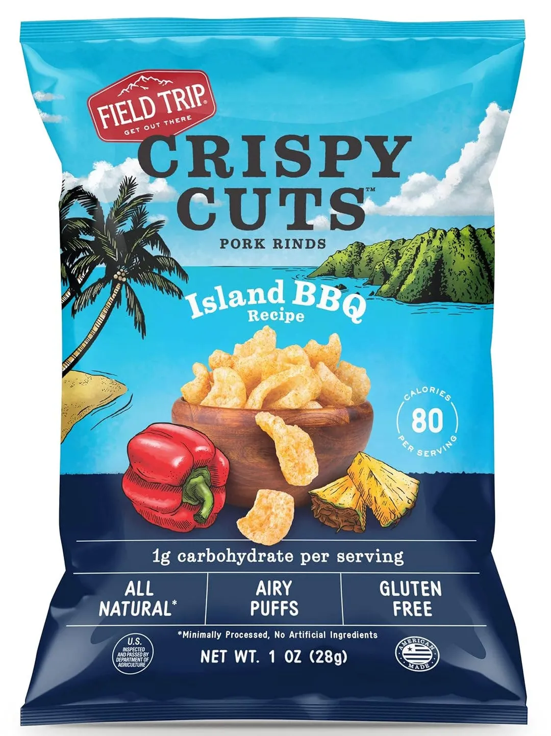 Crispy Cuts Island BBQ Pork Rind (1oz)