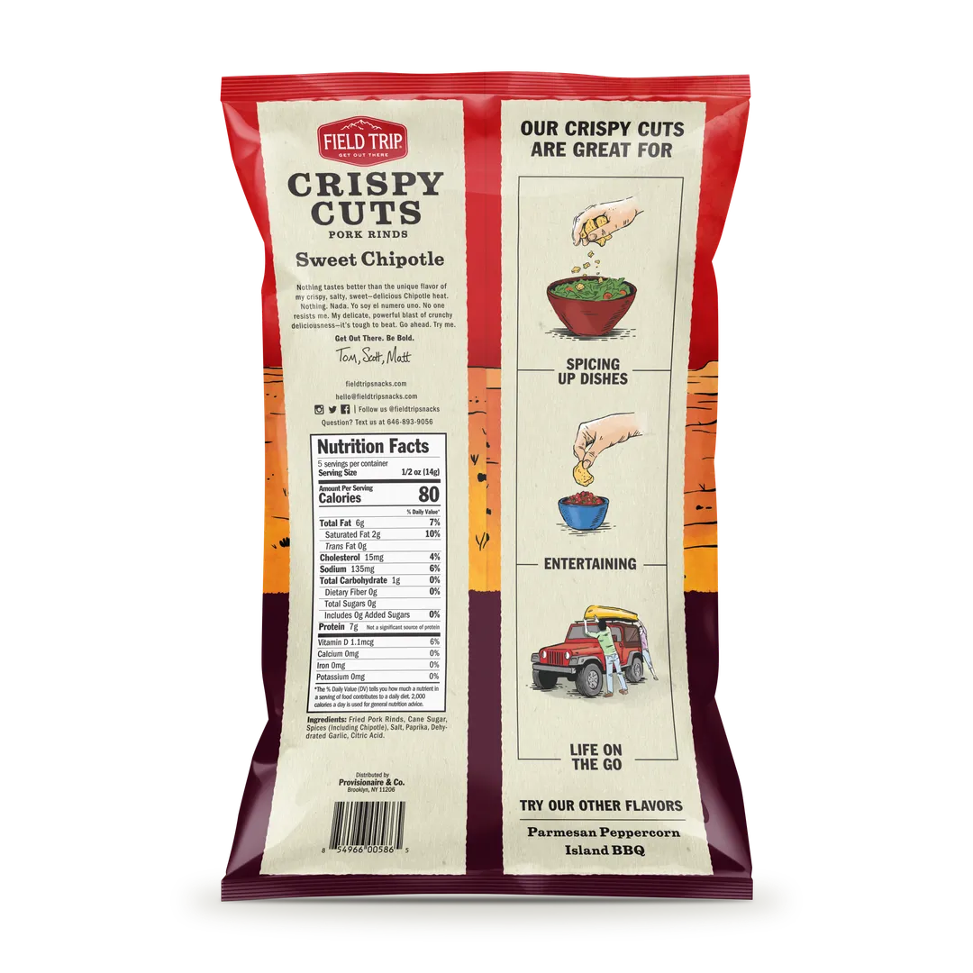 Crispy Cuts Sweet Chipotle Pork Rind (2.5oz)