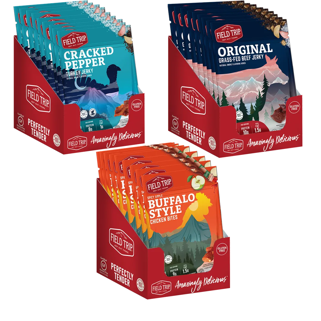 Meat Snacks Wooden Display (Jerky Bags & Meat Sticks)